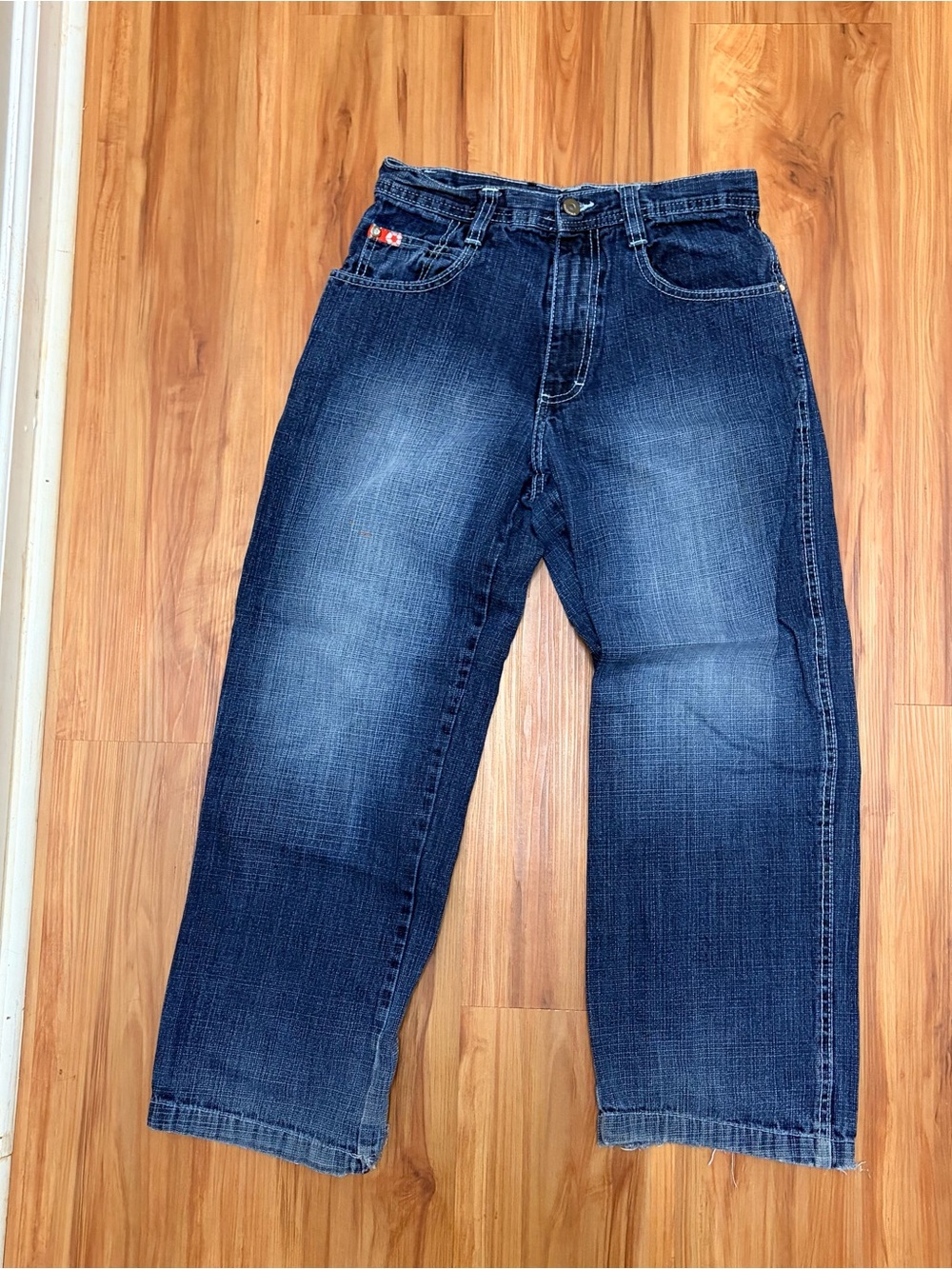 South Pole Boy’s Y2K Baggy Faded Blue Relaxed Jeans